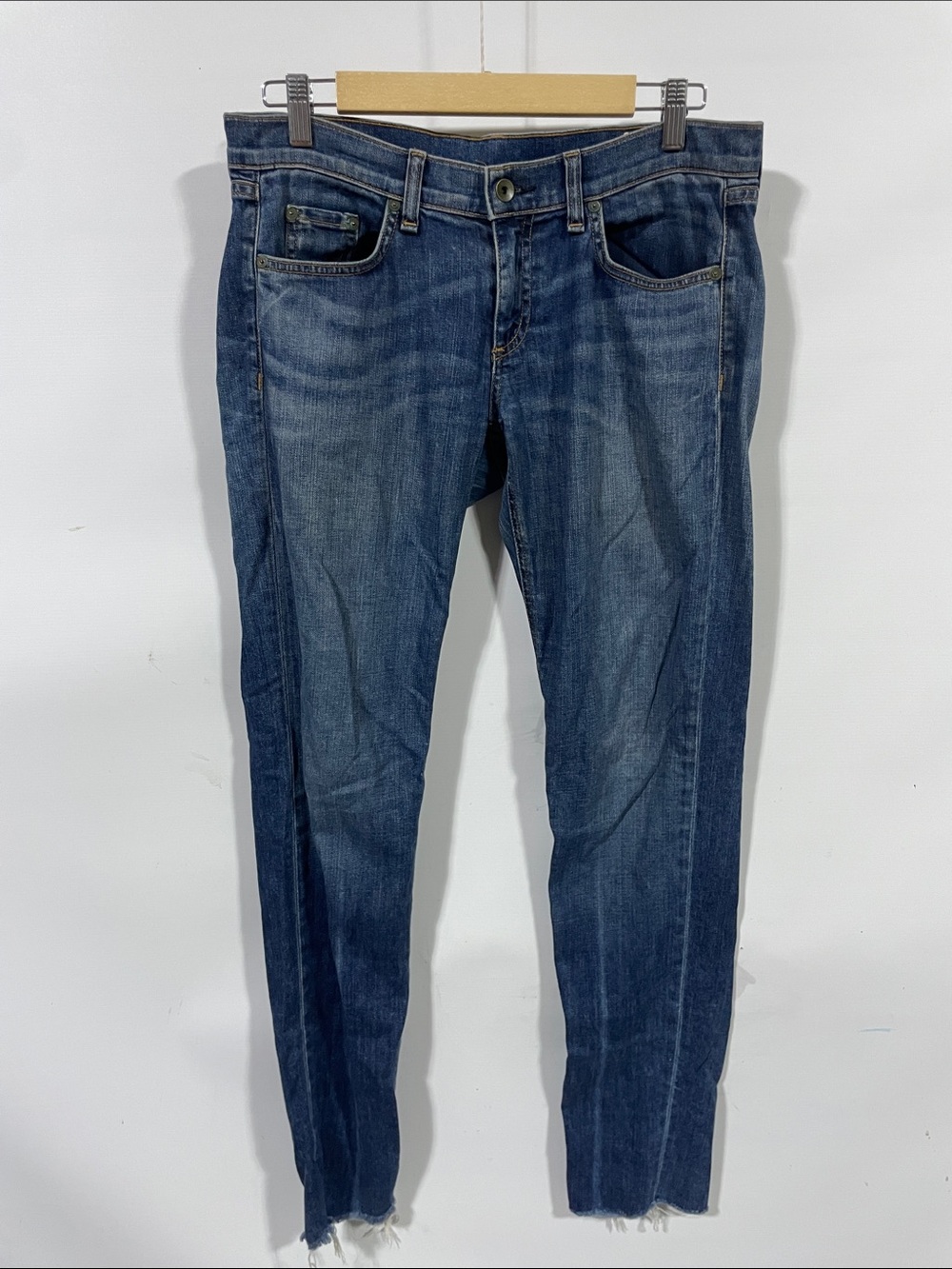 rag & bone Women's Skinny Jeans in Denim Blue